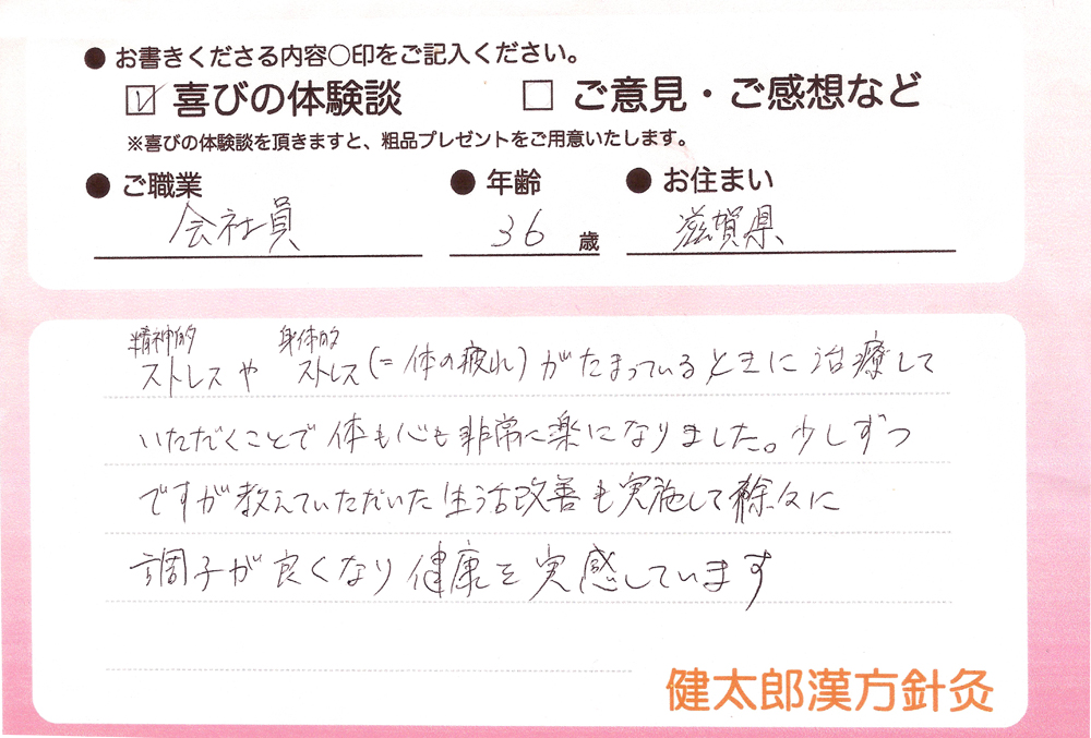 会社員・36歳・滋賀県